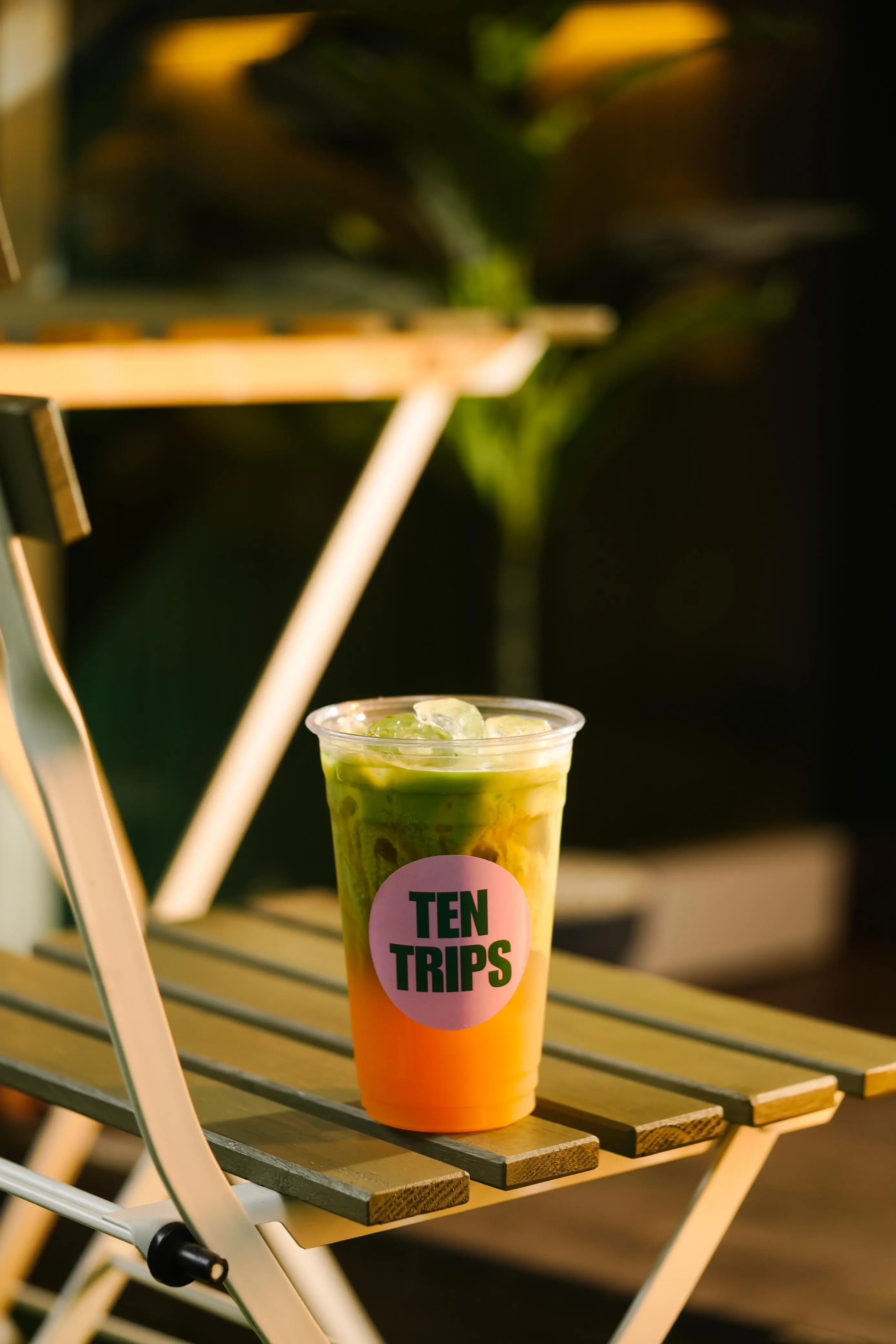 Mango Matcha Smoothie summer special at Ten Trips Cafe Kandivali East Mumbai