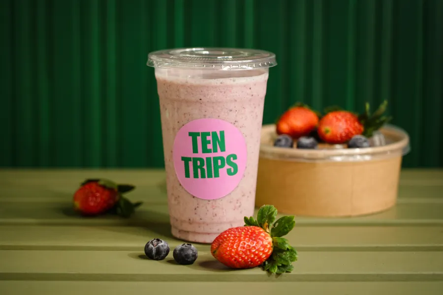 OH BERRY! bestseller berry smoothie at Ten Trips Cafe Kandivali East Mumbai